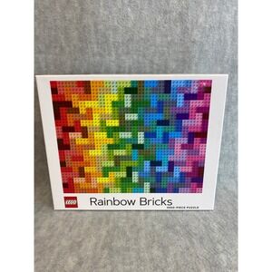 LEGO Rainbow Bricks 1000 Piece Jigsaw Puzzle COMPLETE‎ Multi Colored